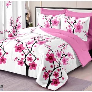 لحاف 8 قطع نفرين رومانسي مع الستارة - متعدد الألوان | مفرشكوم