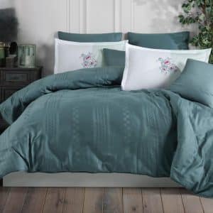 طقم لحاف نفرين ساده قطن 8 قطع - متعدد الالوان