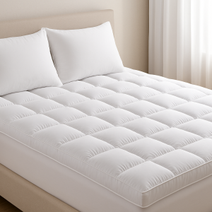 لباد سرير نفر 120×200 سم بارتفاع 14 سم من المايكروفايبر بتصميم فاخر