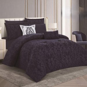 مفرش نفرين ساده مع نقش بارز فاخر 8 قطع من مفرشكوم