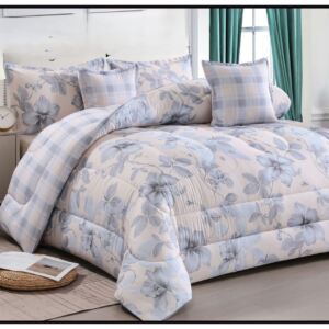 مفرش مزدوج 6 قطع مشجر مناسب لجميع الفصول