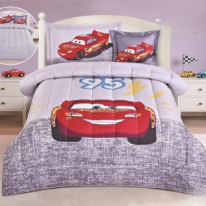 مفرش أطفال نفر ونص 4 قطع برسوم وشخصيات ملونة